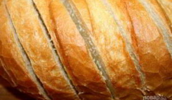 запеченный батон с сыром и чесноком