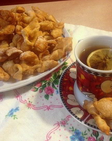 Рецепт хрустящего хвороста на воде