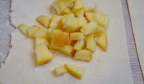 конвертики из слоеного бездрожжевого теста