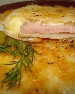 Аппетитные конвертики из лаваша с ветчиной