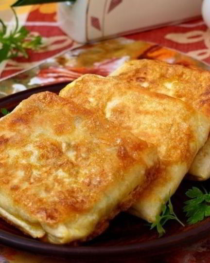 Рецепт горячего лаваша с сыром