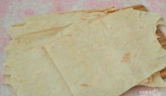 горячий лаваш с сыром