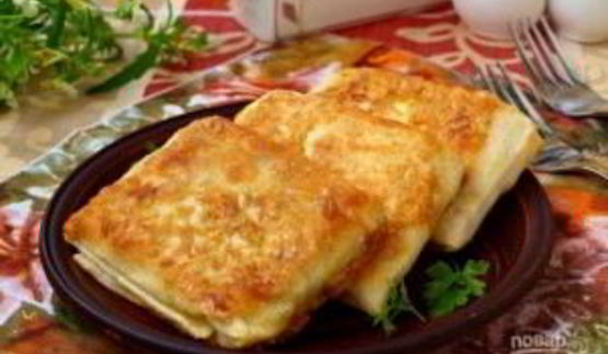 горячий лаваш с сыром