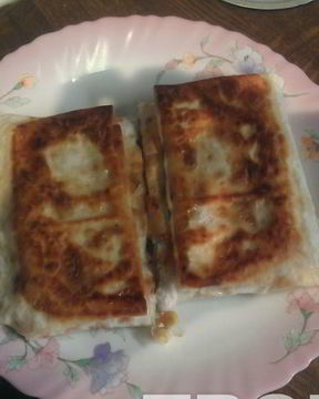 Курица с кукурузой в лаваше