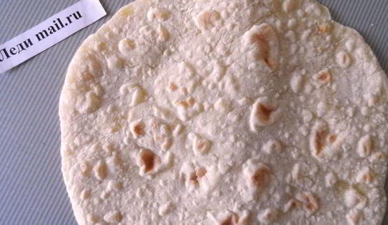 лаваш на сковороде