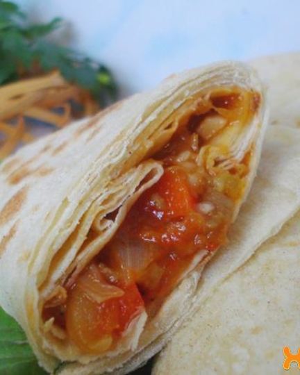 Рецепт лаваша с баклажанами