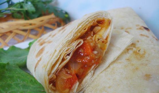 лаваш с баклажанами