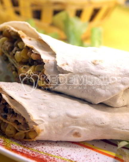 Рецепт лаваша с фаршем
