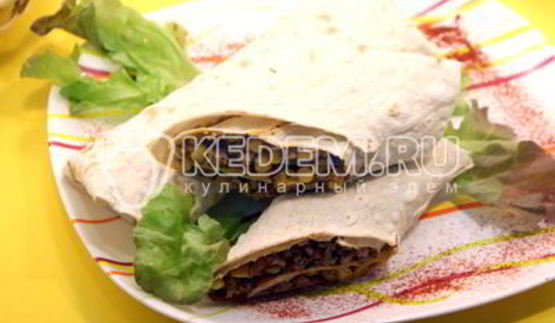 лаваш с фаршем