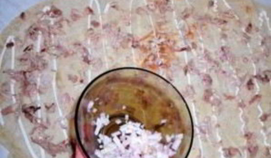 лаваш с грибами и курицей