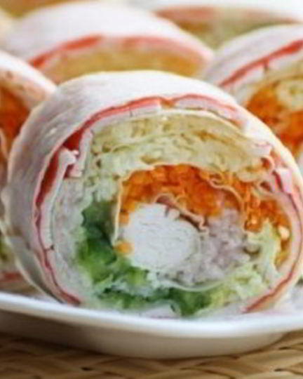 Рецепт лаваша с корейской морковкой и крабовыми палочками