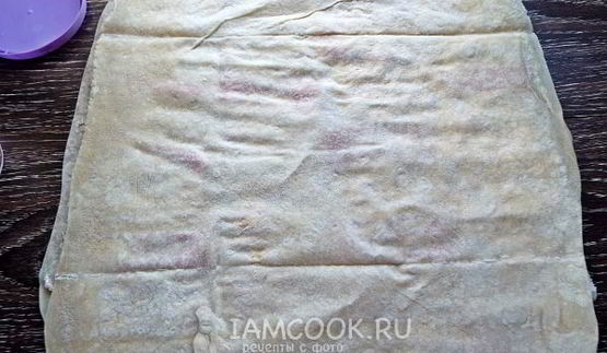 лаваш с крабовыми палочками и корейской морковкой