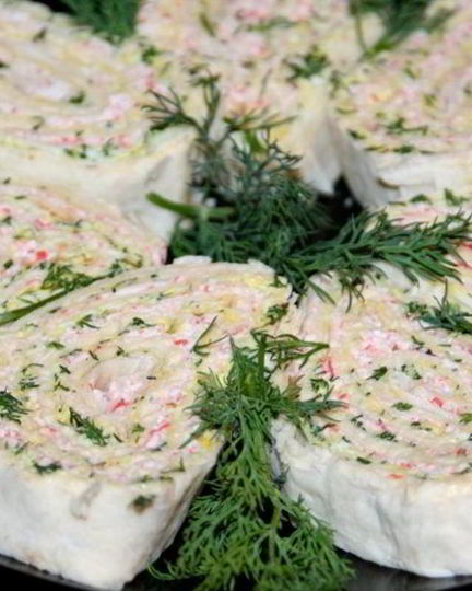 Рецепт лаваша с крабовыми палочками