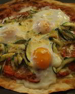 Лаваш с красной фасолью, цукини и помидорами