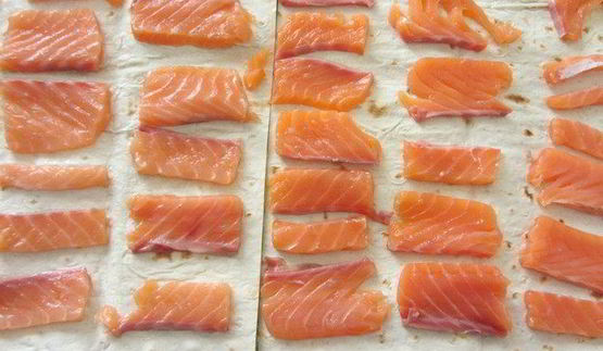 лаваш с красной рыбой