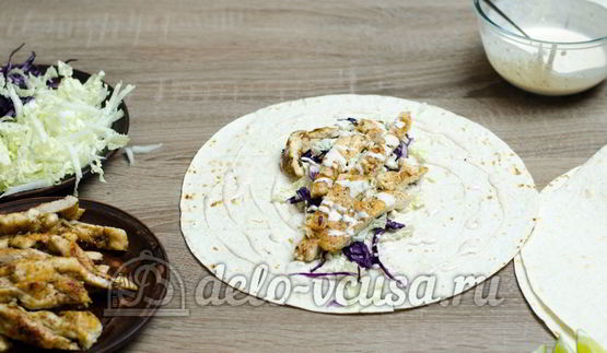 лаваш с курицей