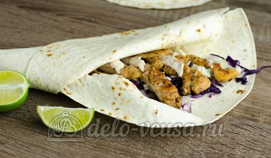 лаваш с курицей