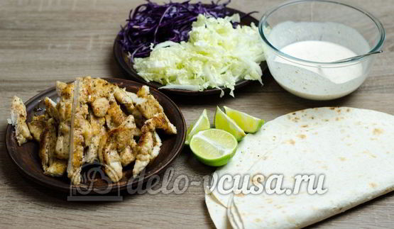 лаваш с курицей