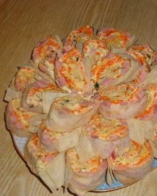 Лаваш с морковью по-корейски