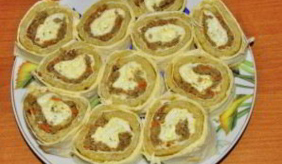 лаваш с печенью говяжьей