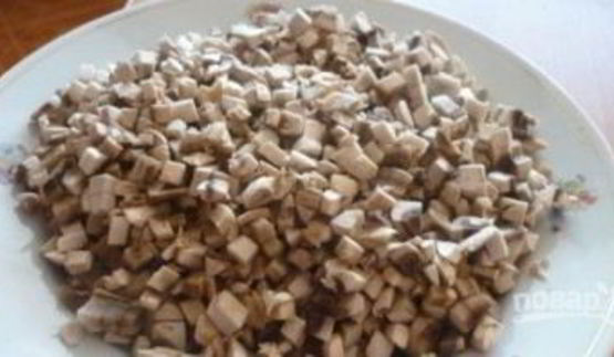 лаваш с шампиньонами и сыром