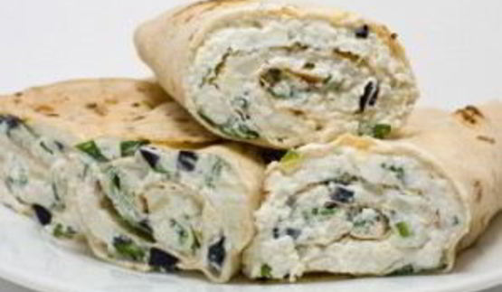 лаваш с творогом и зеленью