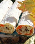 Лаваш со шпротами