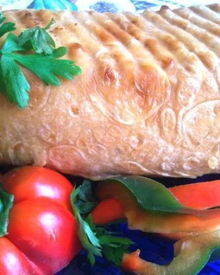 Рецепт мясного кекса в лаваше