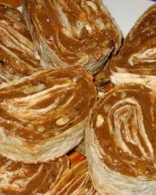 Ореховый десерт в лаваше