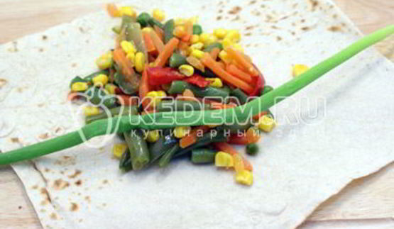 овощи в лаваше