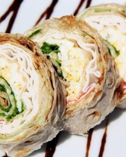 Рецепт рулета с крабовыми палочками в лаваше