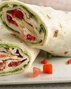 Рулеты из лаваша с помидорами и горбушей