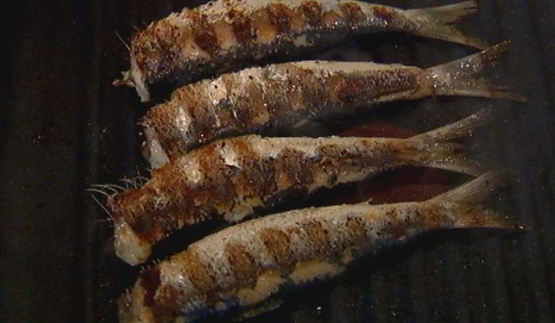 сардинки с легким салатом и чипсами из лаваша