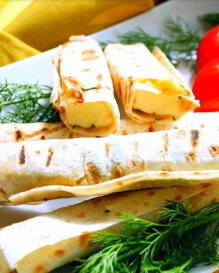 Рецепт сулугуней в лаваше