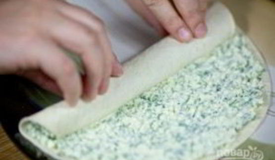 тонкий лаваш с сыром