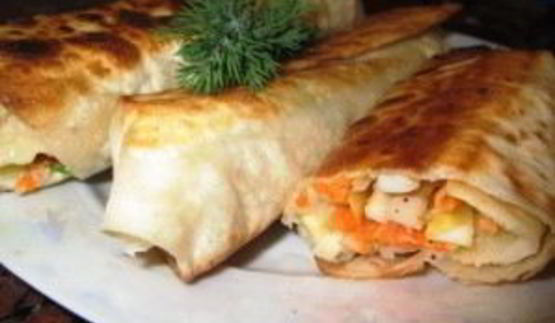 трубочки из лаваша с начинкой