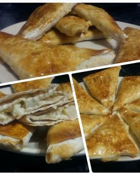 Творожно-яблочные конвертики из лаваша