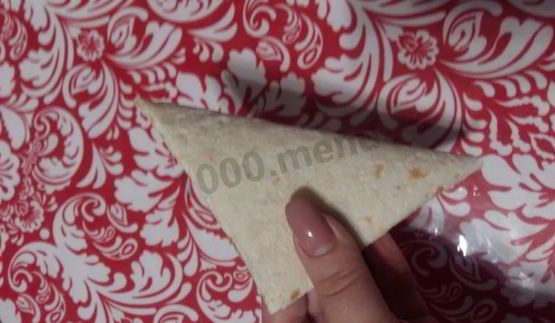 творожно-яблочные конвертики из лаваша