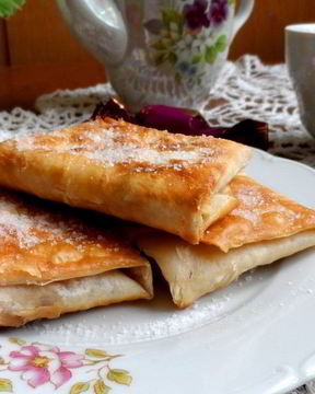 Творожный десерт из лаваша