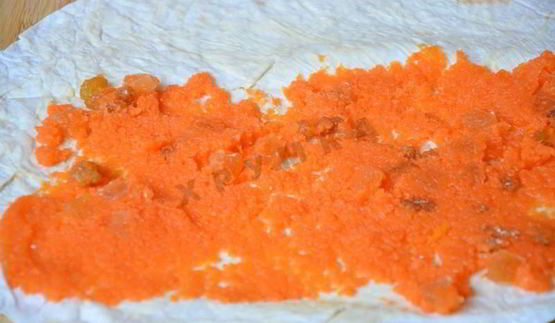 вертуты с тыквой из лаваша