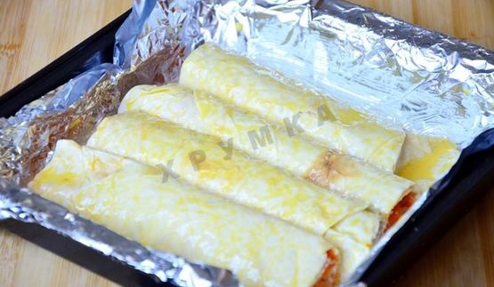 вертуты с тыквой из лаваша