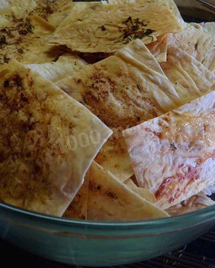 Рецепт вкусных чипсов из лаваша с чесноком