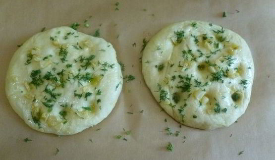 фокачча с чесноком