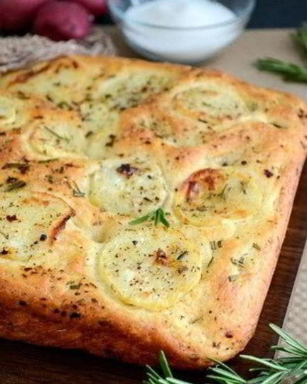 Рецепт фокаччи с картофелем и розмарином