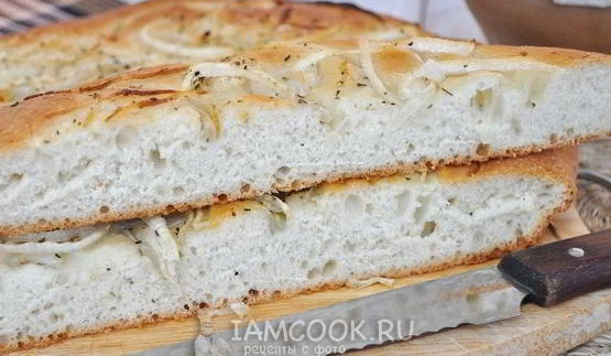 фокачча с луком