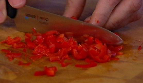 лепешка с имбирем, чили и кинзой