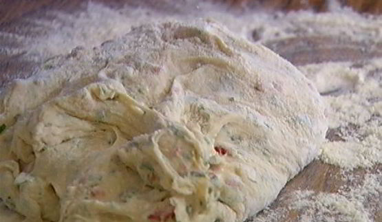 лепешка с имбирем, чили и кинзой