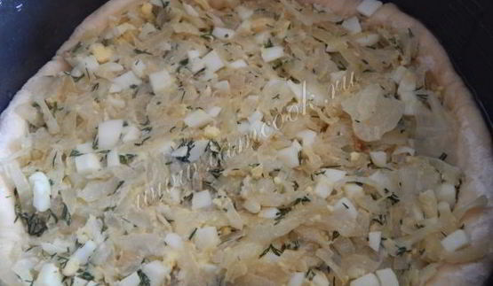 лепешка с капустой