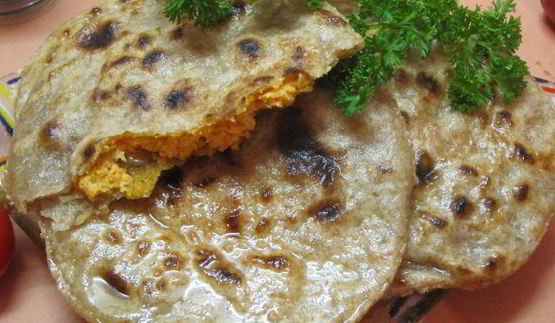 лепешки чапати с начинкой