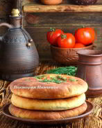 Лепешки с сыром, чесноком и зеленью